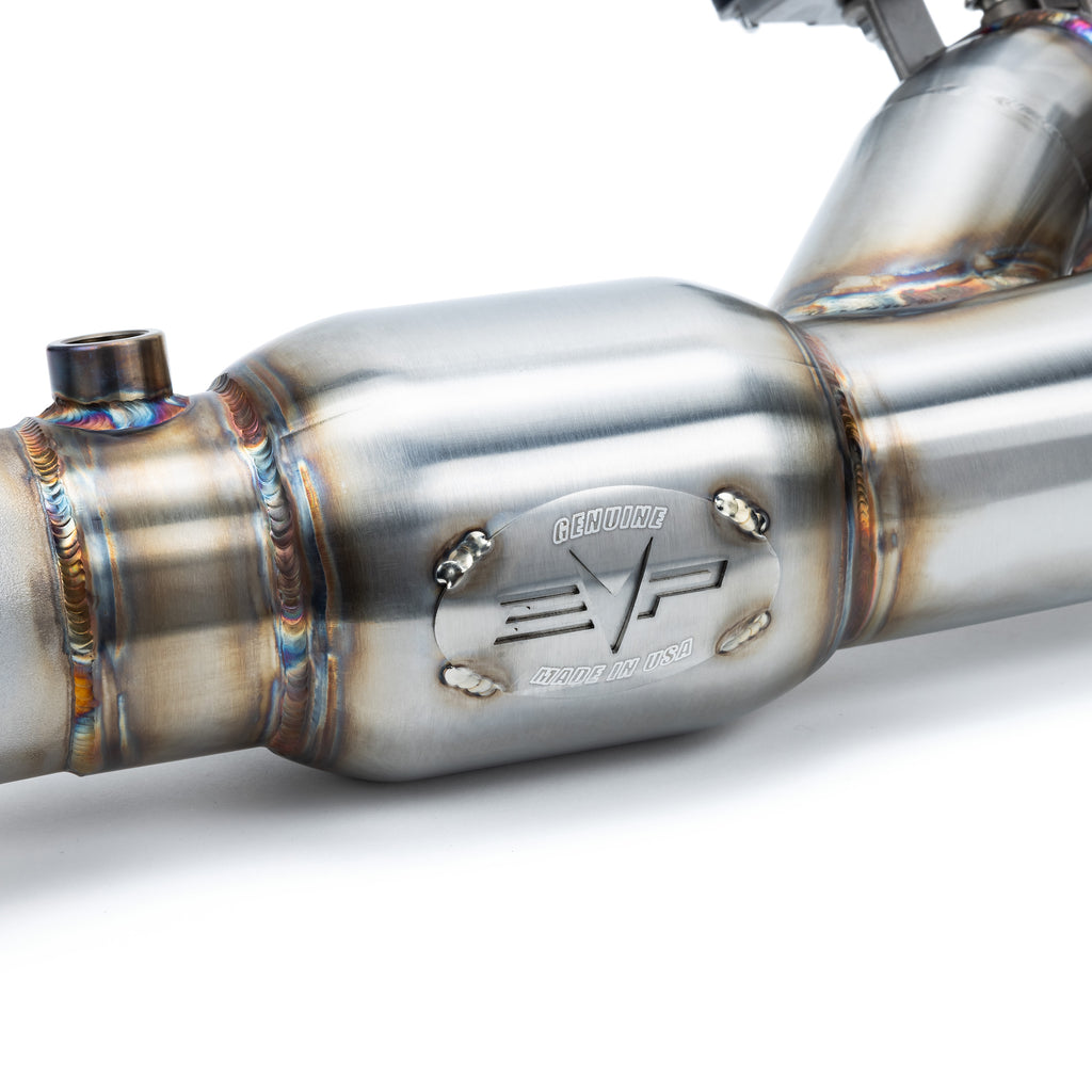 EVP Racing Shocker Electric Side-Dump Down Pipe with Bullet Muffler fo ...