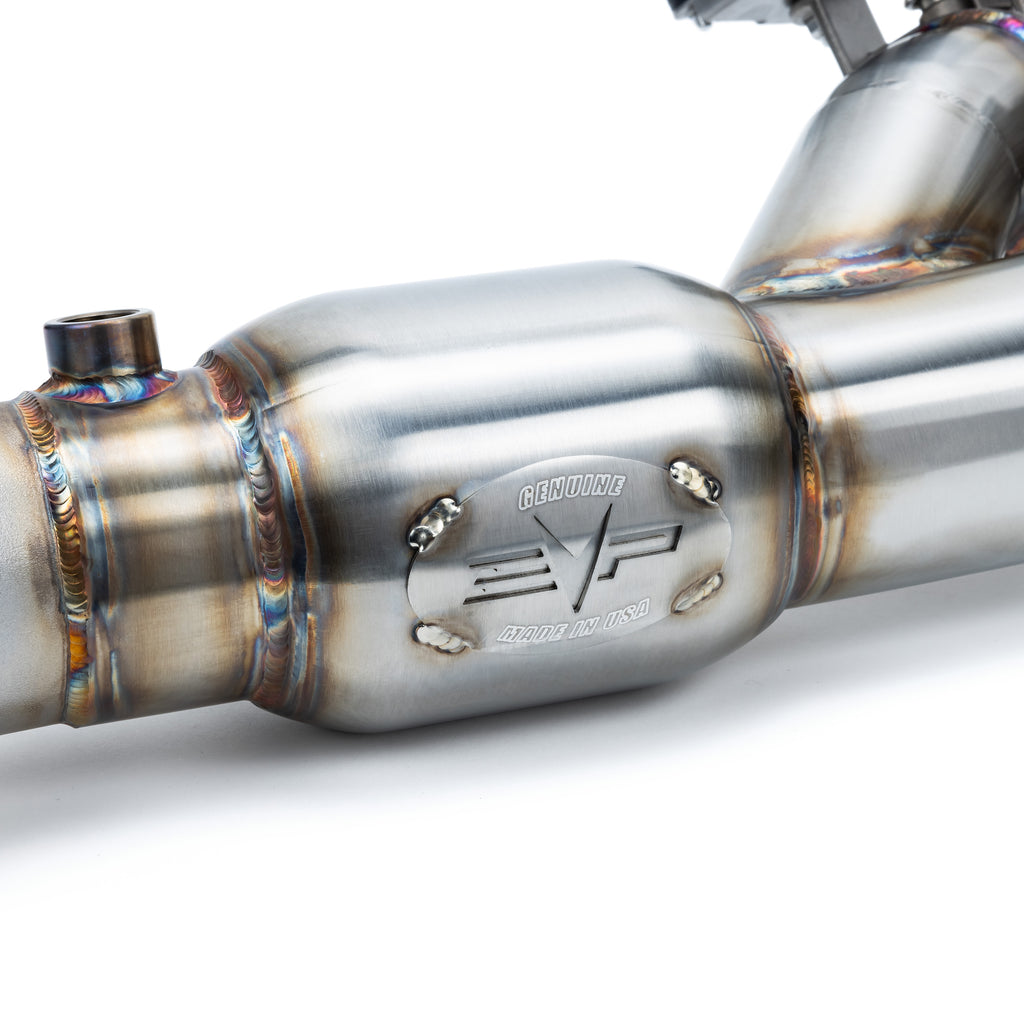EVP Racing Shocker Electric Side-Dump Down Pipe with Bullet Muffler for 2024 Can-Am Maverick R