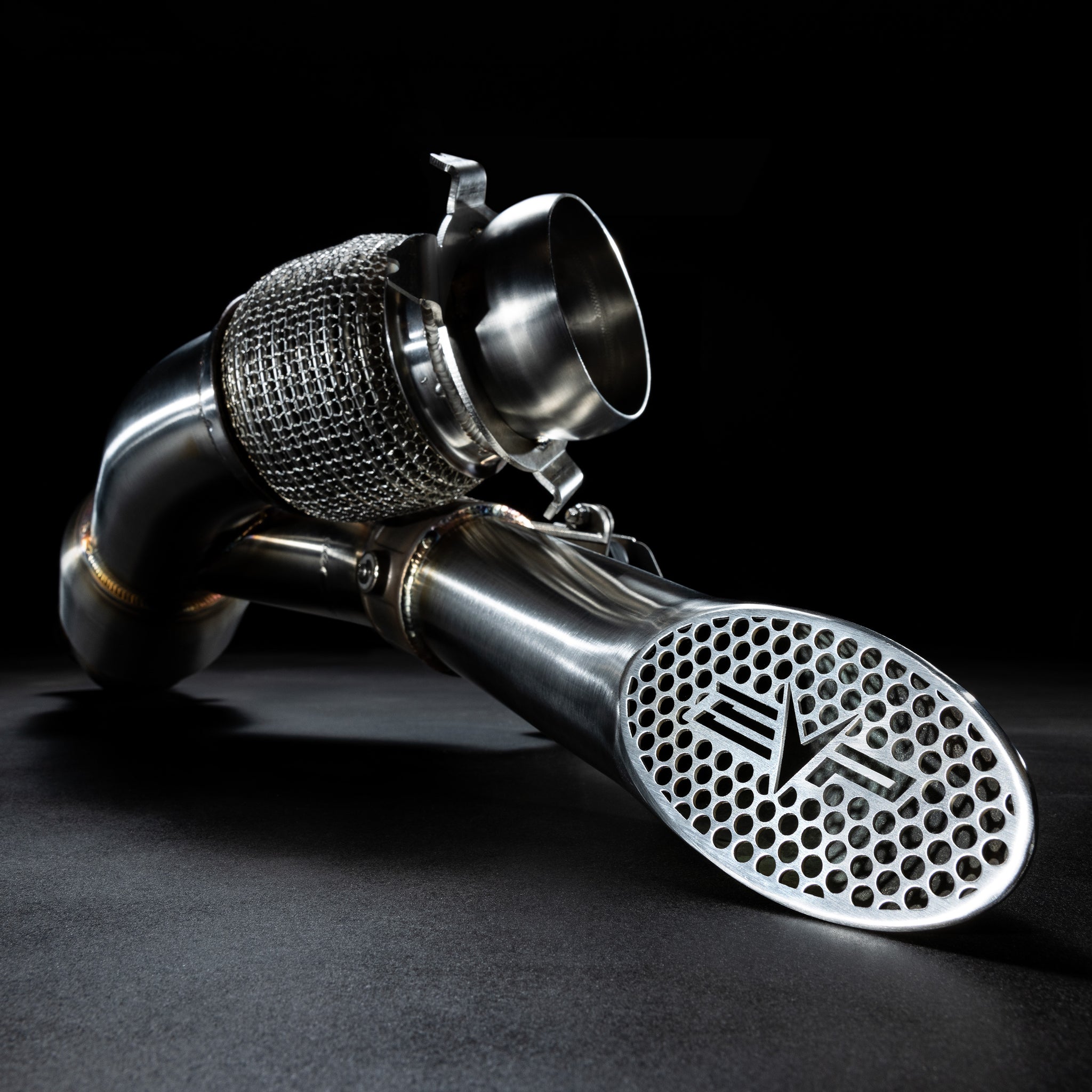 EVP Racing Shocker Electric Side-Dump Down Pipe with Bullet Muffler fo ...