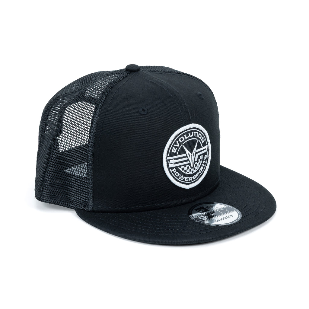 EVP Black Mesh Snapback Hats- Badass Logo Patch