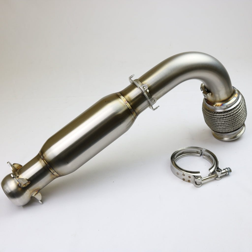 Skip Pipe 2017+ Can-Am Maverick X3 Turbo Race Bypass Pipe With Bullet Muffler ...