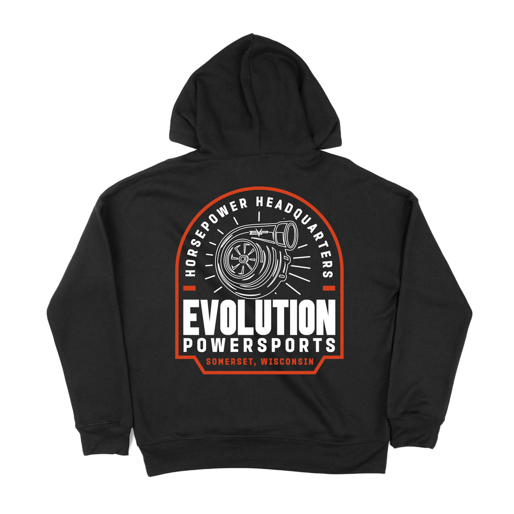 Evolution Powersports - Horsepower Headquarters Hoodie - Black