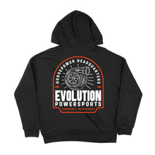 Cargar imagen en el visor de la galería, Evolution Powersports - Horsepower Headquarters Hoodie - Black