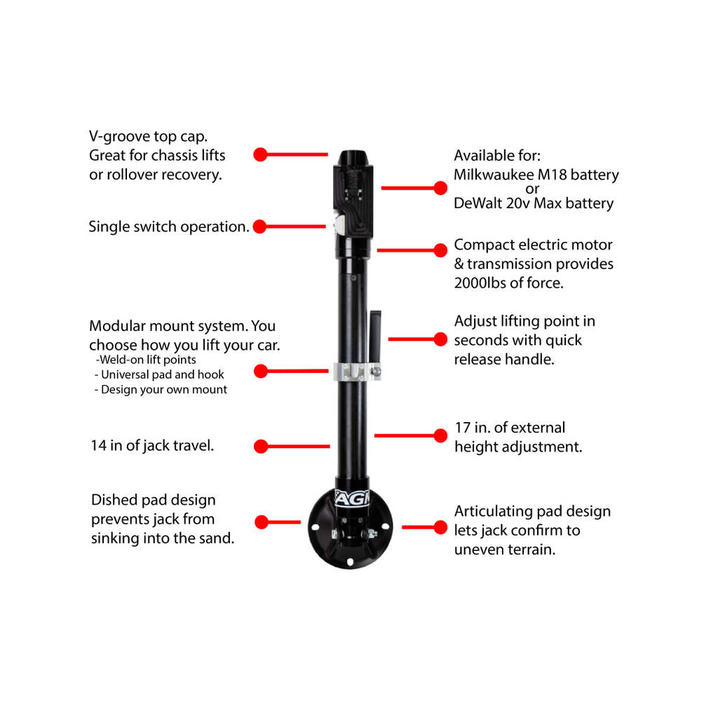 AGM Electric Jack – Evolution Powersports LLC AGM Electric Jack – Evolution Powersports LLC