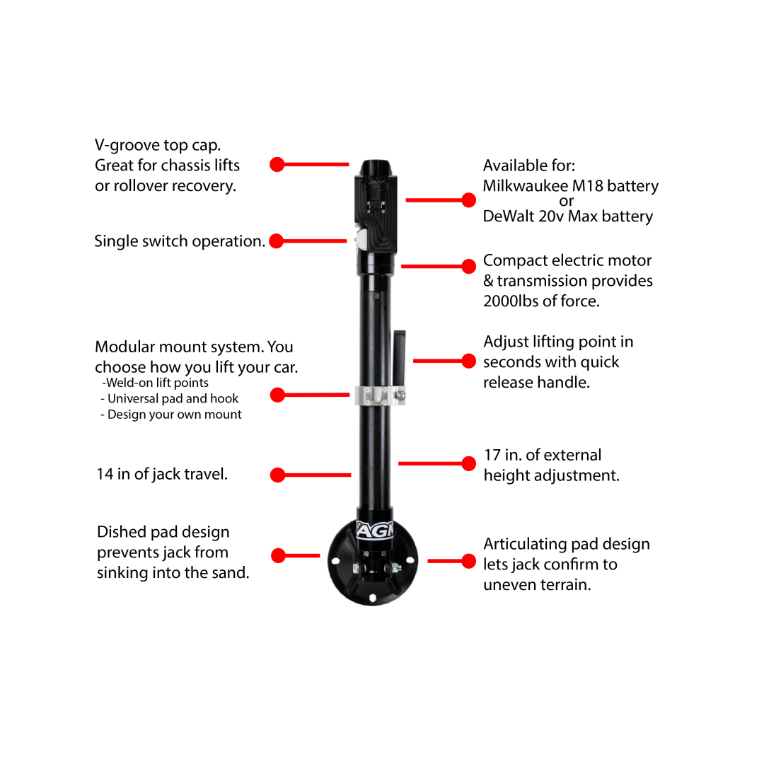 Evolution Jack System AGM Electric Jack – Evolution Powersports LLC
