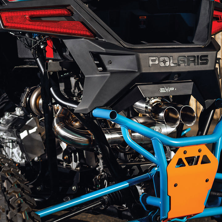 Evolution Powersports Paragon P54 turbo system installed on a Polaris RZR Pro R