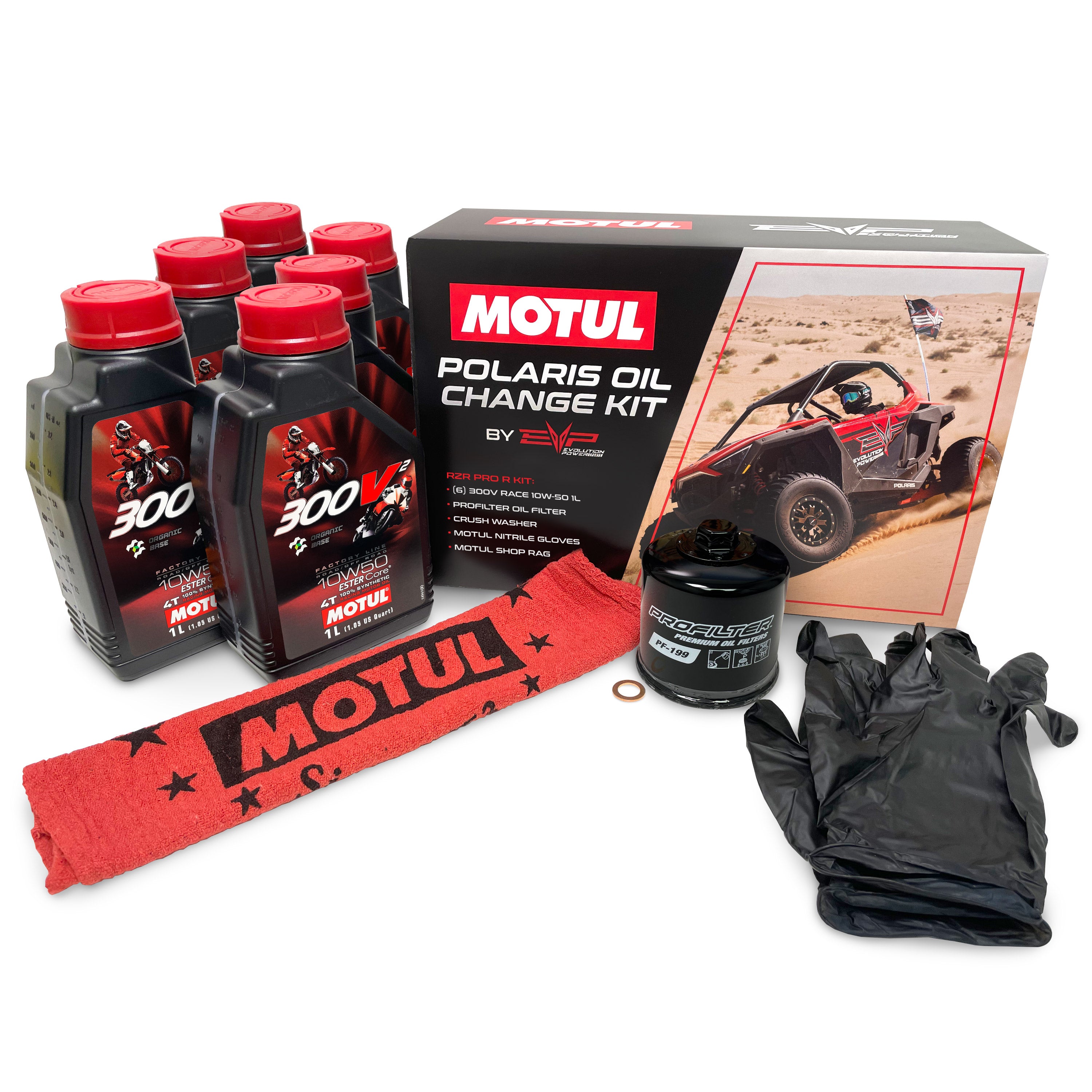 EVP Motul® Oil Change Kits, Polaris Pro R